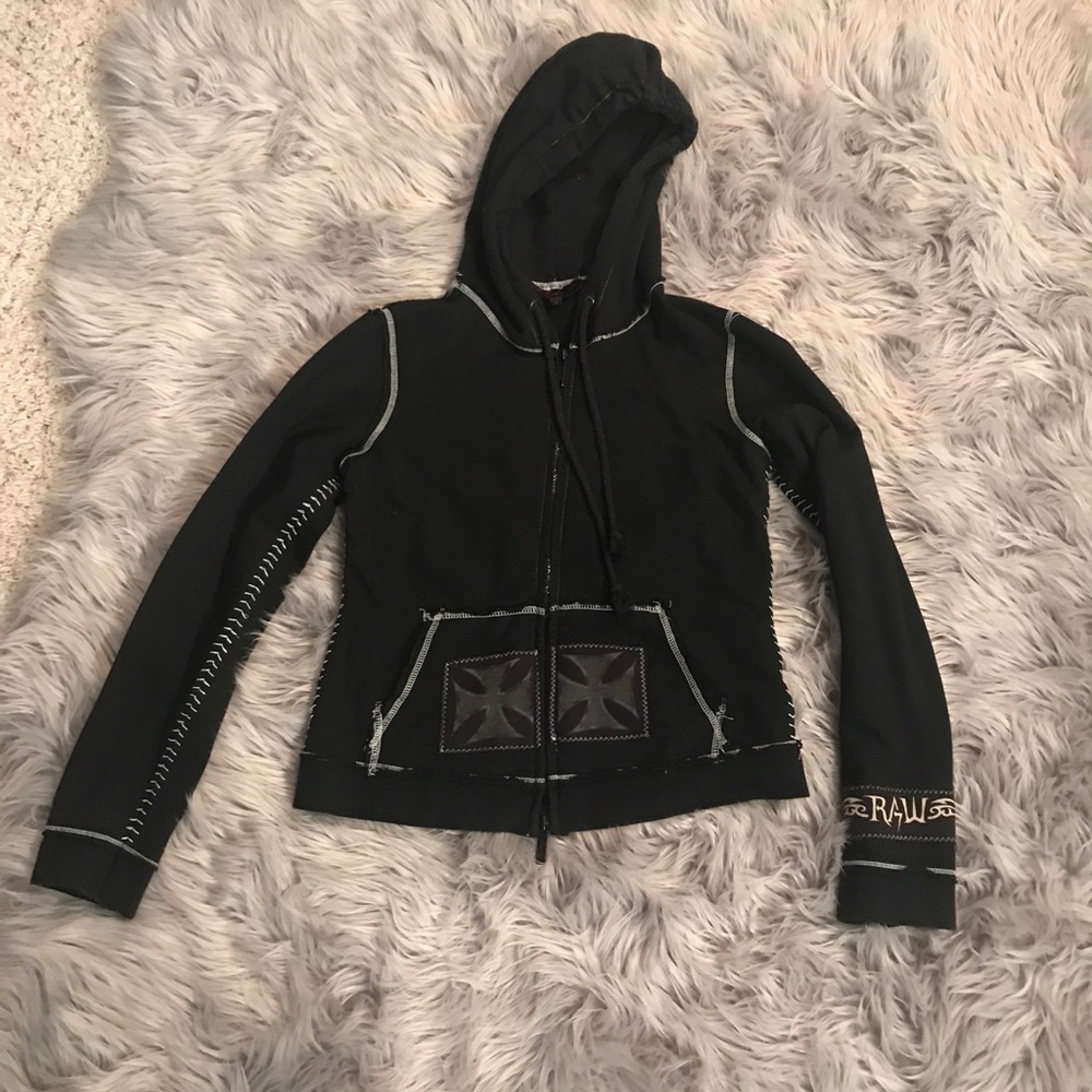 Black Raw hoodie